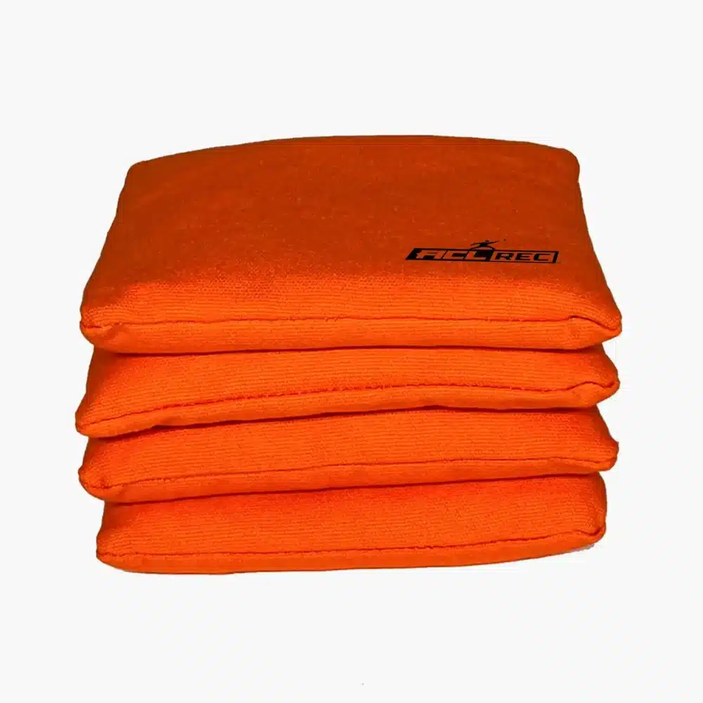 Pacote de 4 sacos Cornhole laranja (REC)