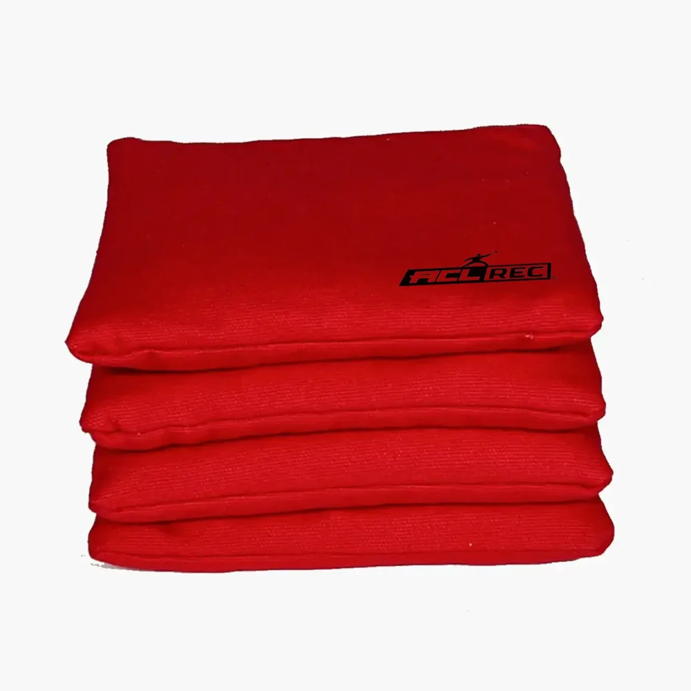 Red cornhole bags bean bag ACL REC Standard