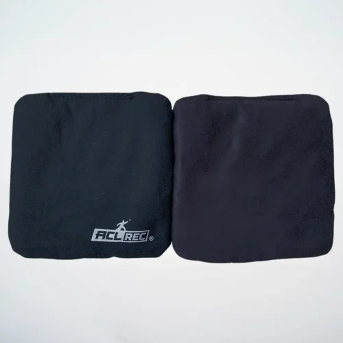 Black cornhole bags Stick and Slide 1