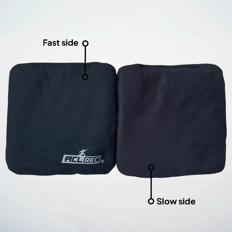 Black cornhole bags Stick and Slide 2