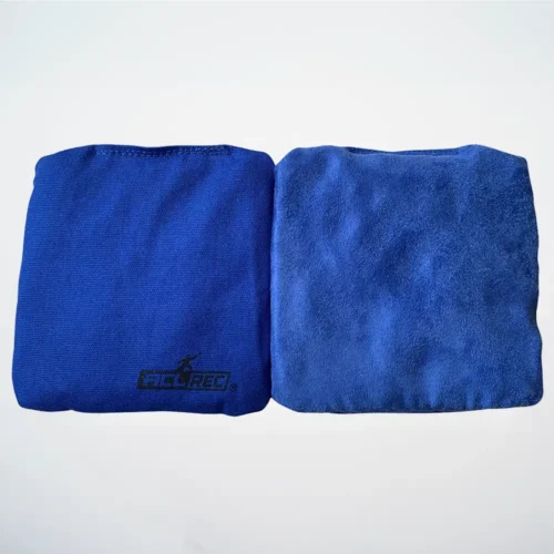 Blue cornhole bags Stick and Slide 1