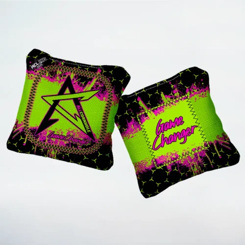 AllCornhole OG Gamechanger Green:Purple ACL PRO Cornhole bags