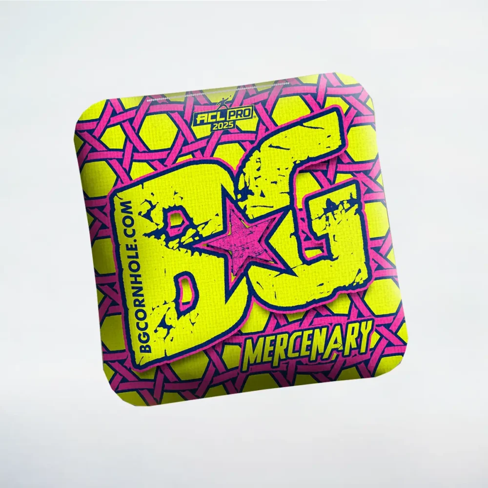 BG Mercenary Pink:Yellow ACL PRO Cornhole bags