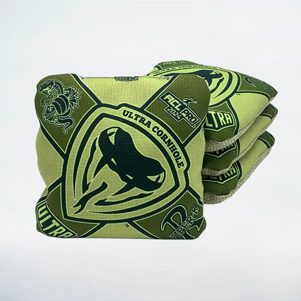 Ultra Viper R Green ACL PRO Cornhole bags